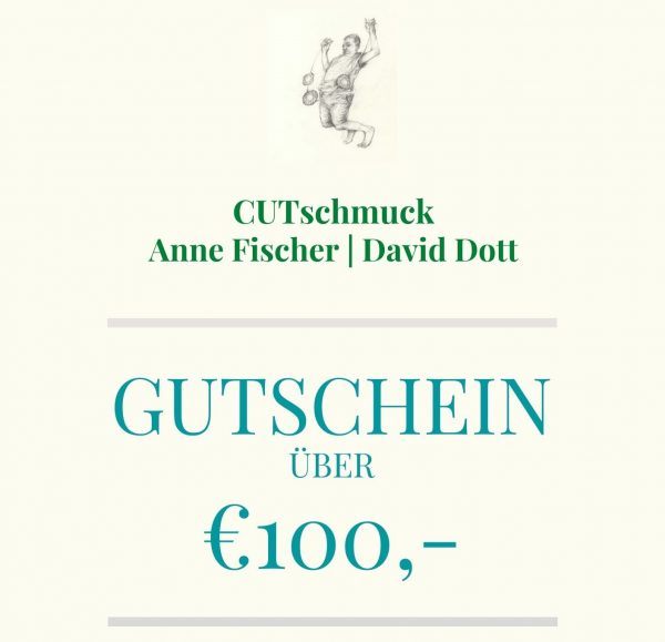 Kunst Gutschein über 100 €, von Cutschmuck, Anne Fischer und David Dott